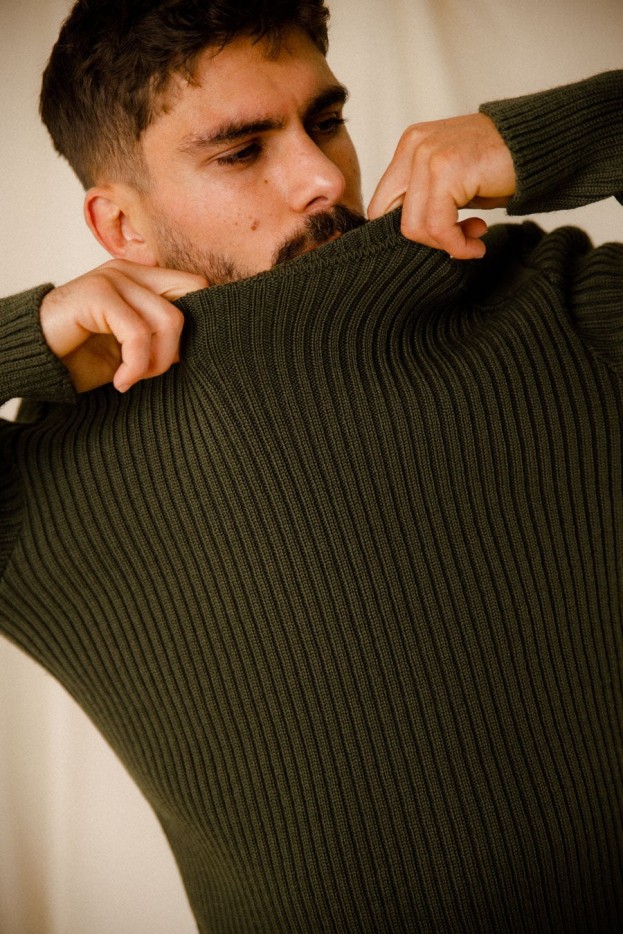 Pull officier Gregor laine vierge