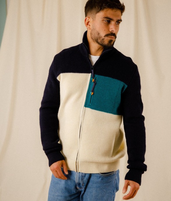 Blouson zippé Etienne laine...