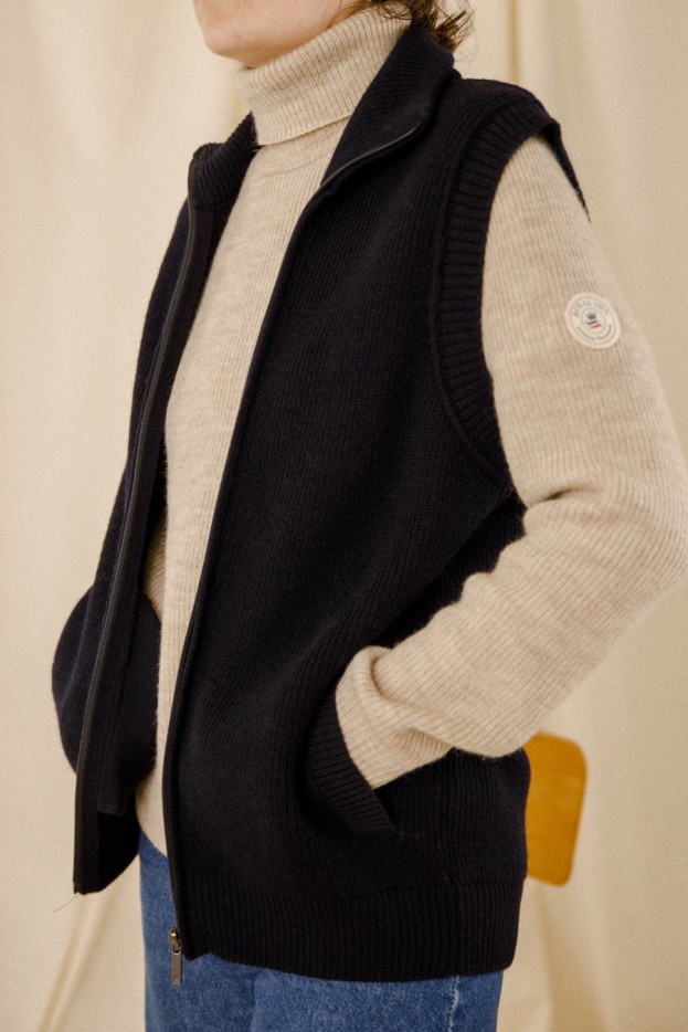 Blouson zippé Etienne laine vierge