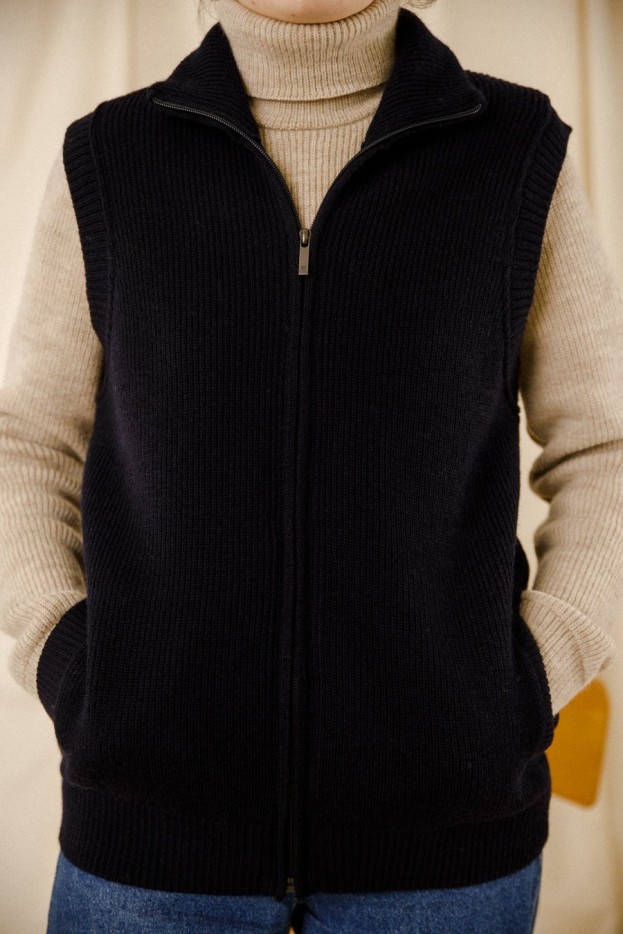 Blouson zippé Etienne laine vierge