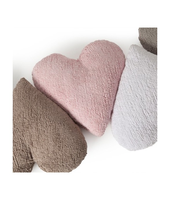  Coussin En Coton Cœur Rose...