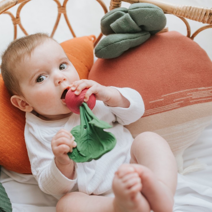 Coussin Tricoté En Coton Ramona Le Radis Oli&Carol