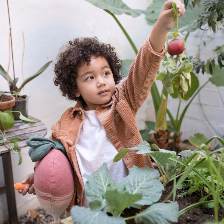 Coussin Tricoté En Coton Ramona Le Radis Oli&Carol