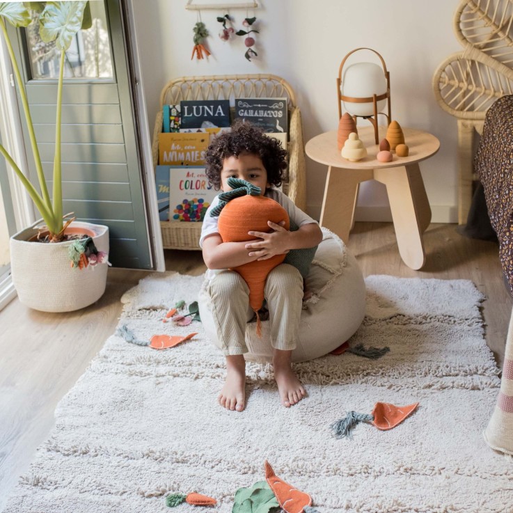 Coussin Pour Enfants En Coton Carotte Oli&Carol