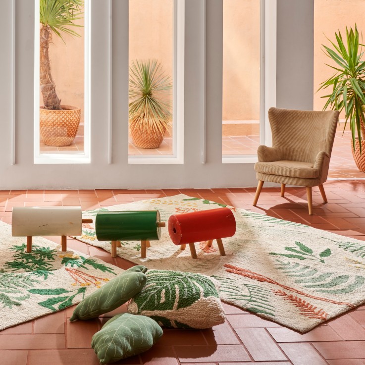 Coussin En Coton Monstera Plants