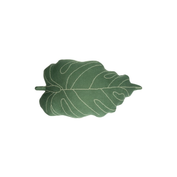  Coussin Tricoté En Coton Feuille De Bébé