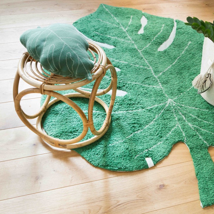  Coussin Tricoté En Coton Feuille De Bébé