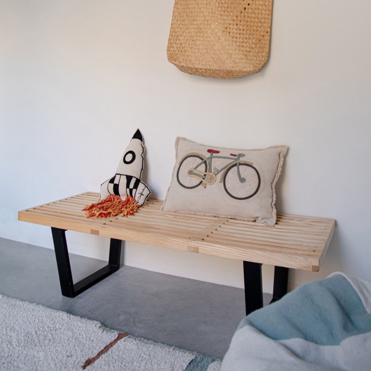 Coussin De Sol En Coton Bicyclette Eco City