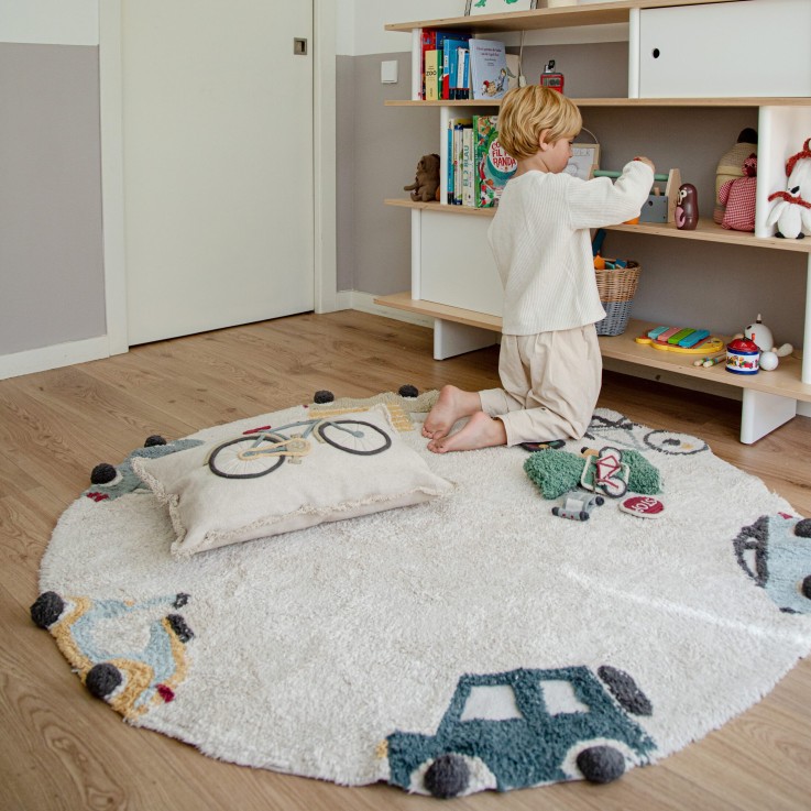 Coussin De Sol En Coton Bicyclette Eco City