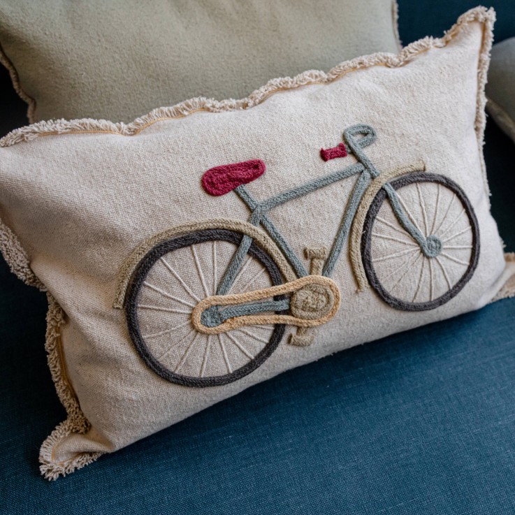 Coussin De Sol En Coton Bicyclette Eco City