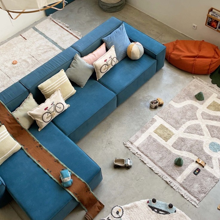 Coussin Pour Enfants En Coton Boule Eco-City