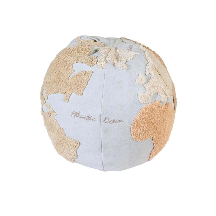 Pouf En Coton Carte Du Monde Back To School