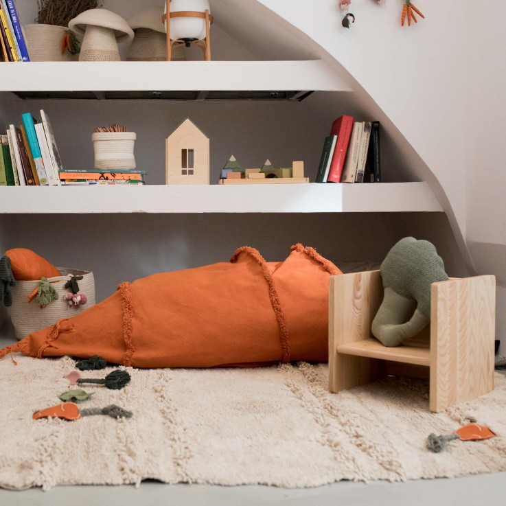 Bean Bag En Coton Cathy La Carotte Oli&Carol