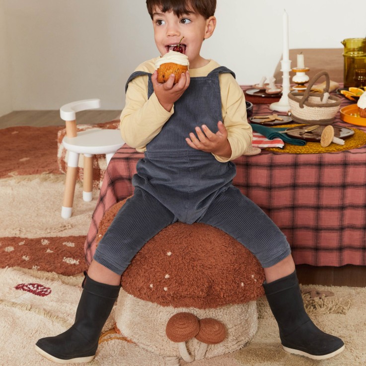 Pouf En Coton Bolet Mushroom Hunt