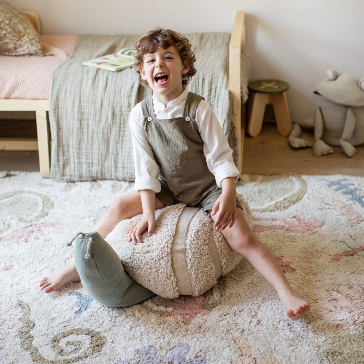 Pouf En Coton Monsieur Escargot Fantasy Garden
