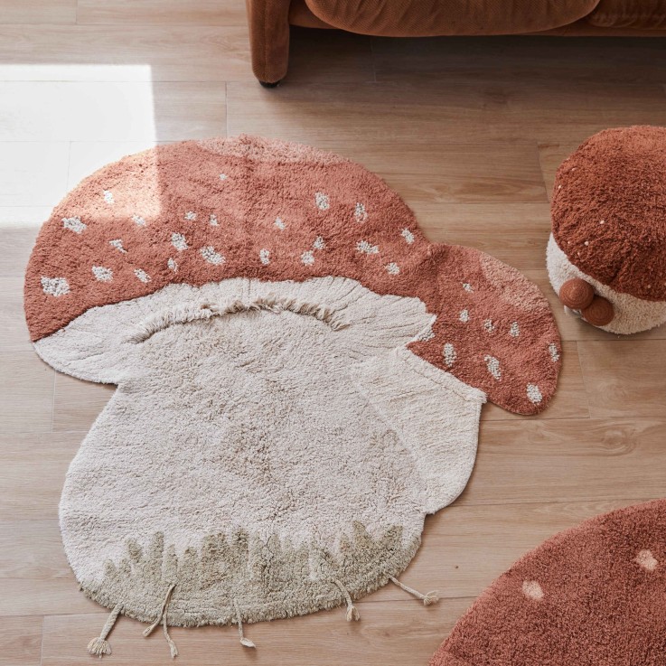  Tapis En Coton Champignon Chasse Aux Champignons