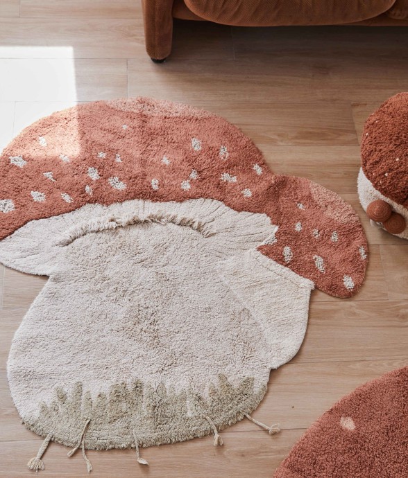 Tapis En Coton Champignon...