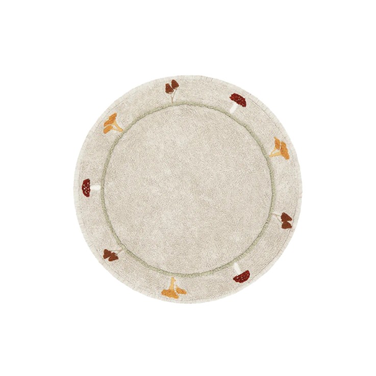 Tapis En Coton Chanterelle Chasse Aux Champignons