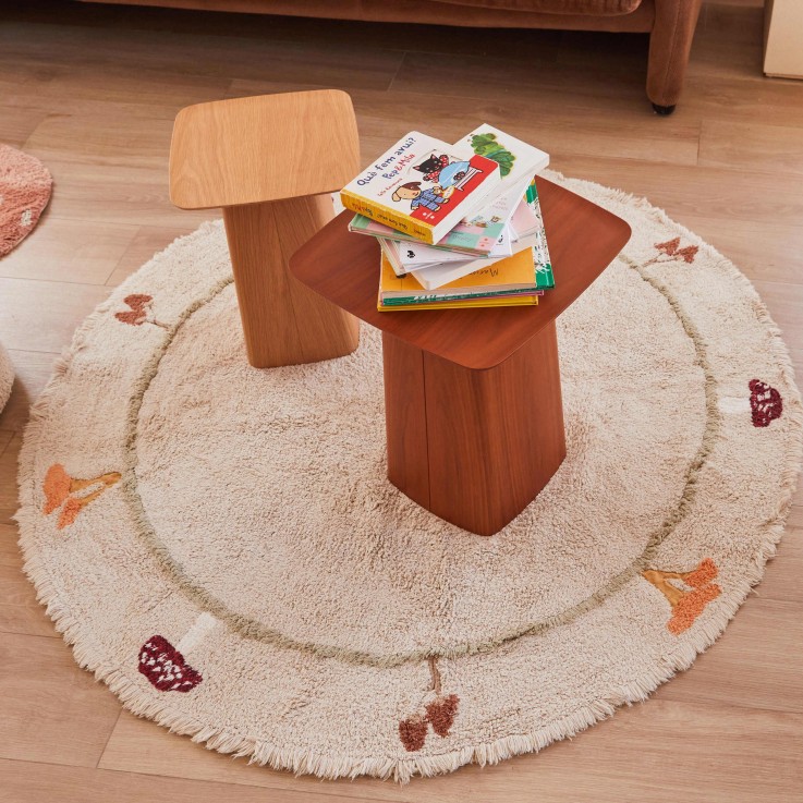 Tapis En Coton Chanterelle Chasse Aux Champignons