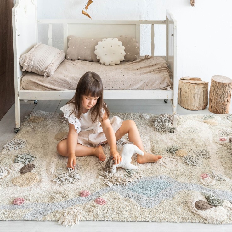 Tapis Rectangulaire En Coton Nature Cotton Woods