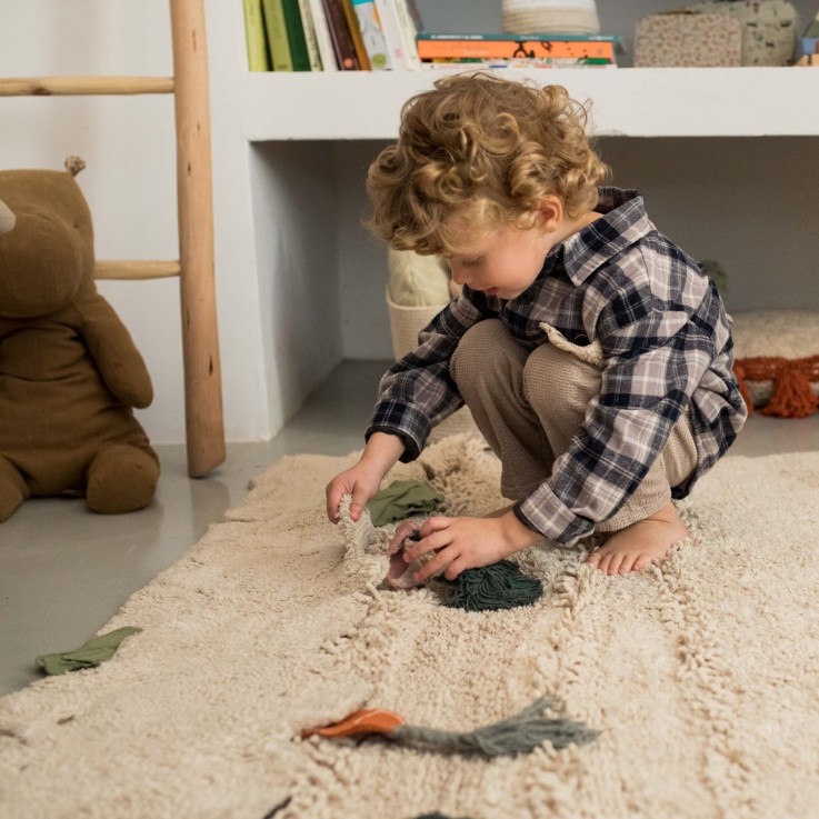 Tapis Rectangulaire En Coton Jardin Potager Oli&Carol