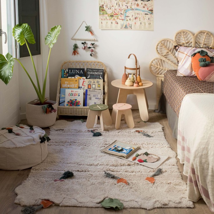 Tapis Rectangulaire En Coton Jardin Potager Oli&Carol