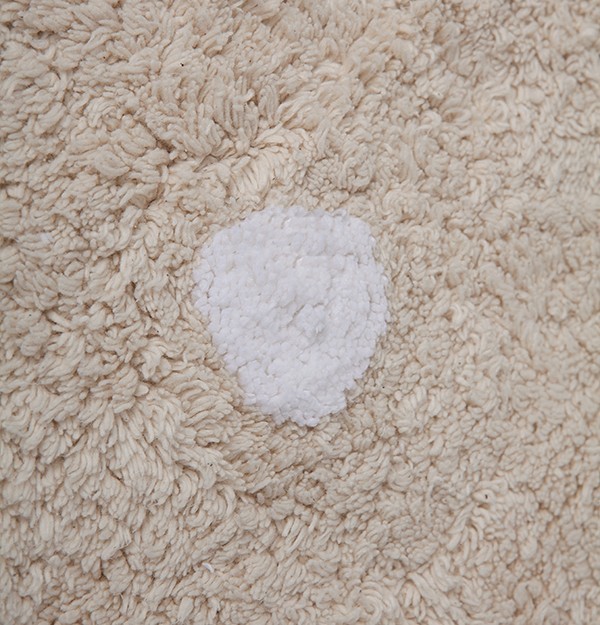 Tapis Rectangulaire En Coton Biscuit