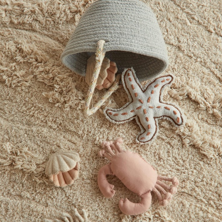 Tapis Rond En Coton Île Merveilles De La Mer