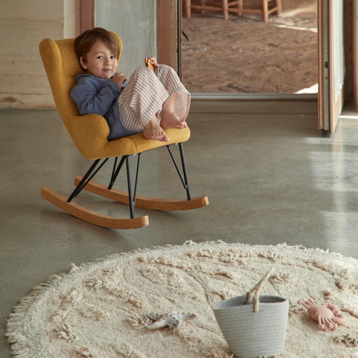 Tapis Rond En Coton Île Merveilles De La Mer