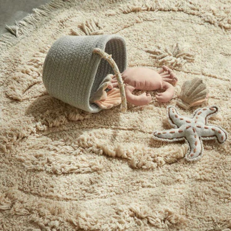 Tapis Rond En Coton Île Merveilles De La Mer