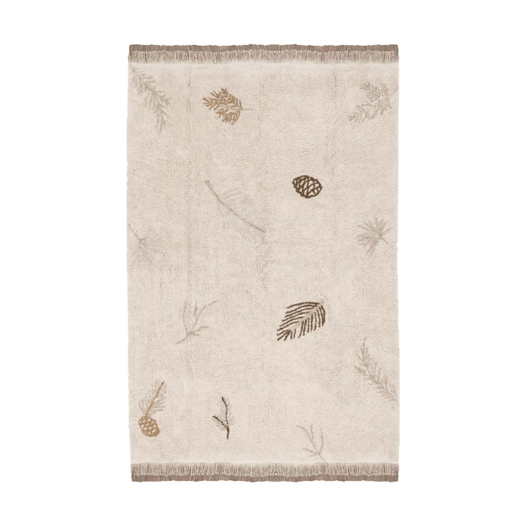 Tapis Rectangulaire En Coton Forêt De Pins Cotton Woods