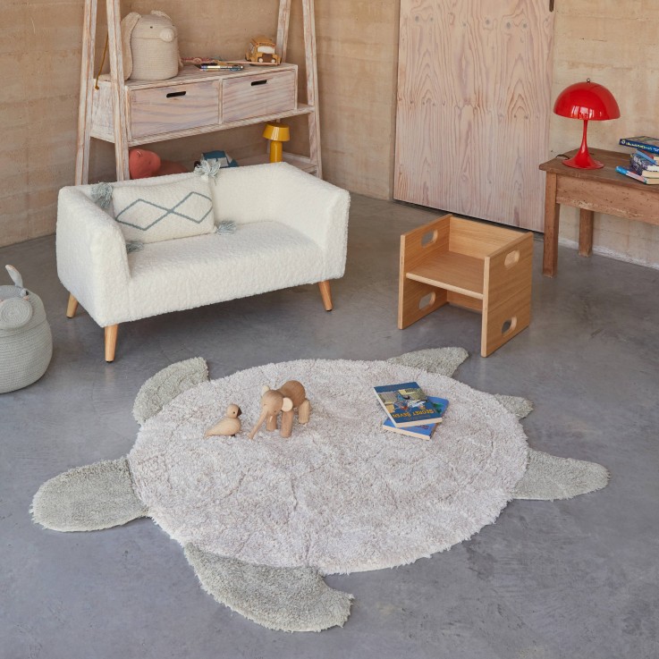 Tapis Rond En Coton Tortue De Mer Merveilles De La Mer