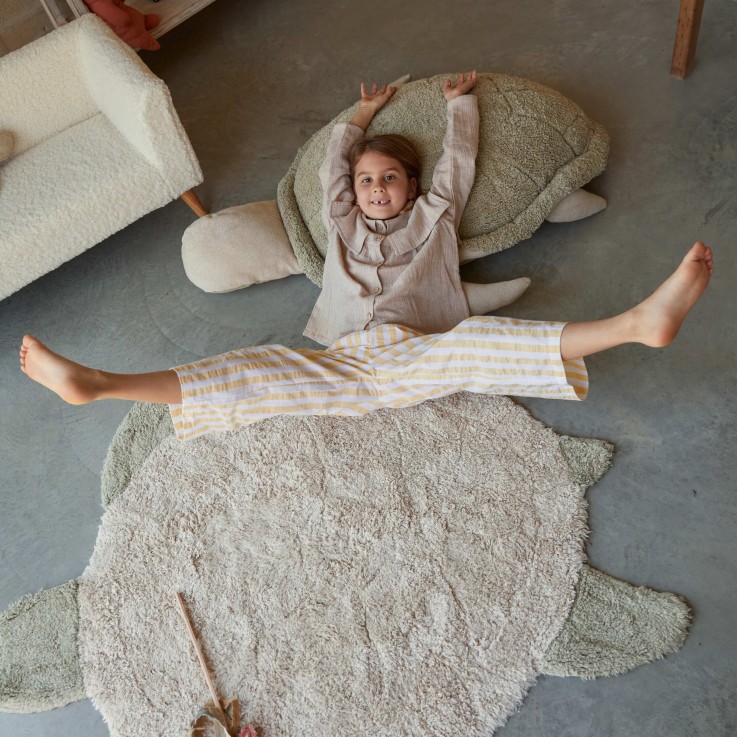 Tapis Rond En Coton Tortue De Mer Merveilles De La Mer