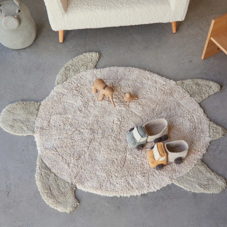 Tapis Rond En Coton Tortue De Mer Merveilles De La Mer