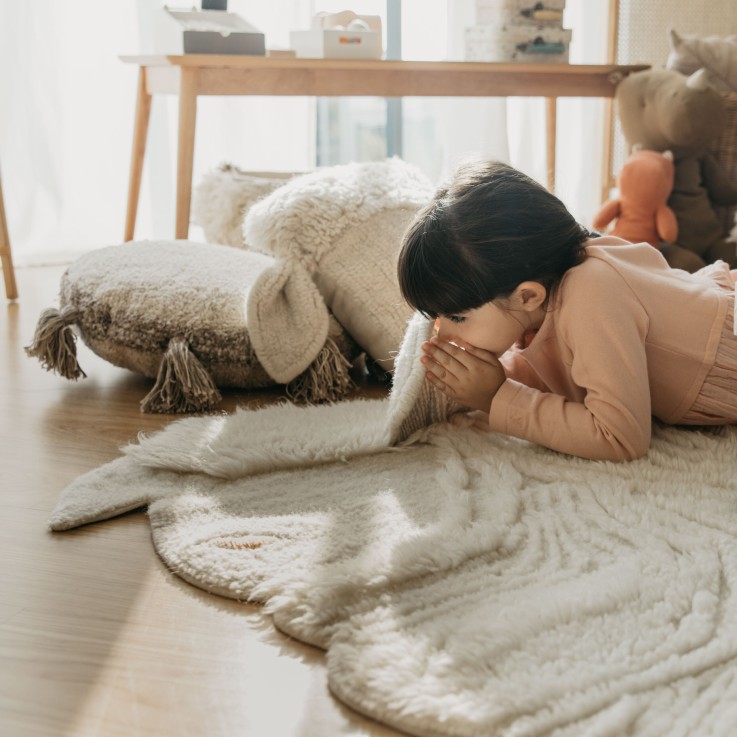 Tapis Lainable Moutons Pink Nose Sheep