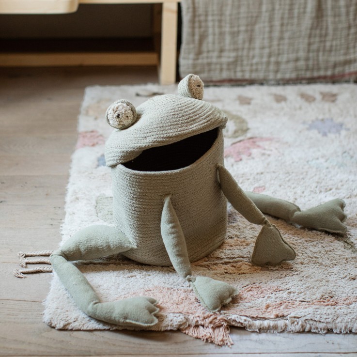 Panier Fred La Grenouille En Coton Jardin Fantastique
