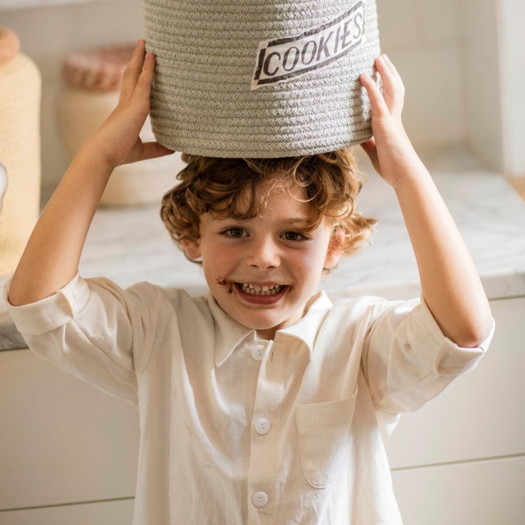 Panier Pot À Biscuits En Coton Little Chefs
