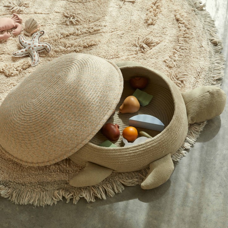 Panier Maman Tortue En Coton Merveilles De La Mer