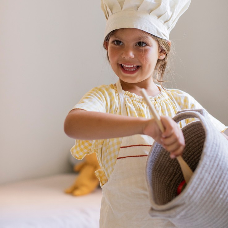 Panier De Cuisine En Coton Little Chefs