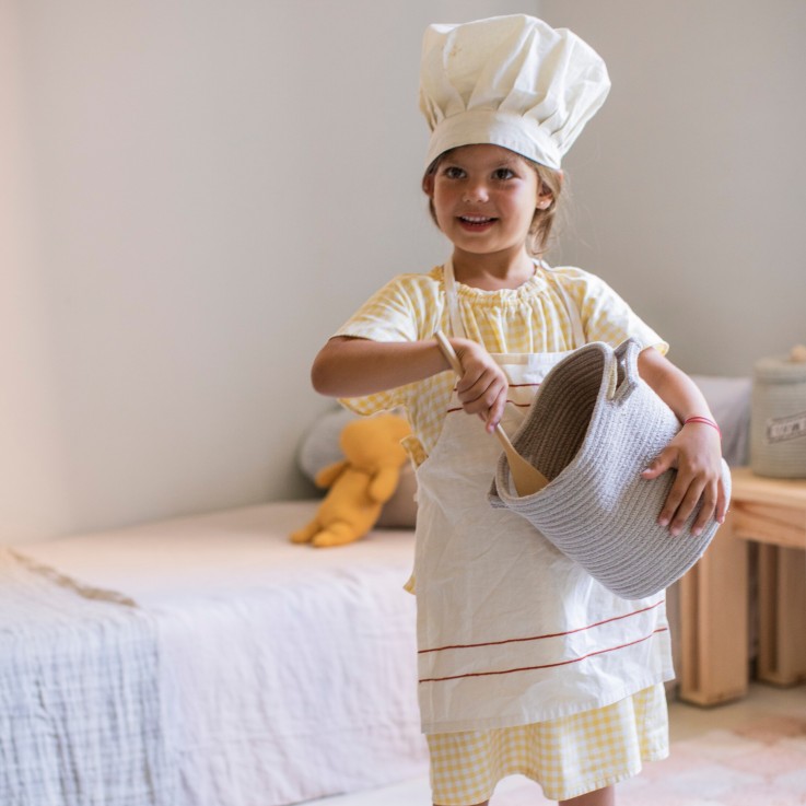 Panier De Cuisine En Coton Little Chefs