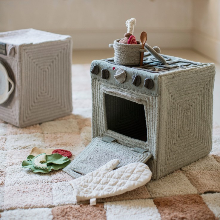 Panier De Cuisine En Coton Little Chefs