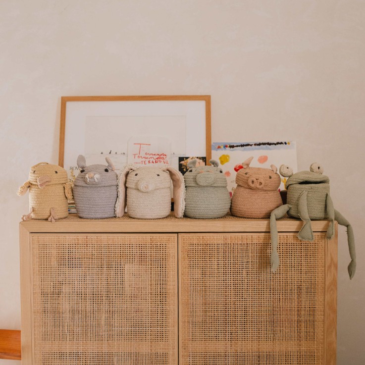 Panier Mini Charlie Le Poulet En Coton The Animal Crew