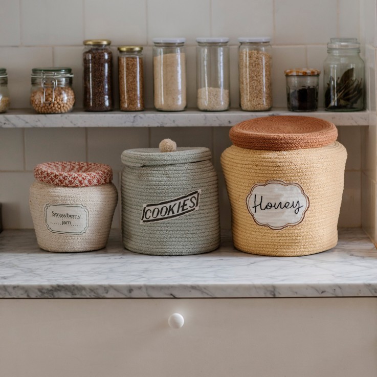 Panier Pot De Confiture En Coton Little Chefs