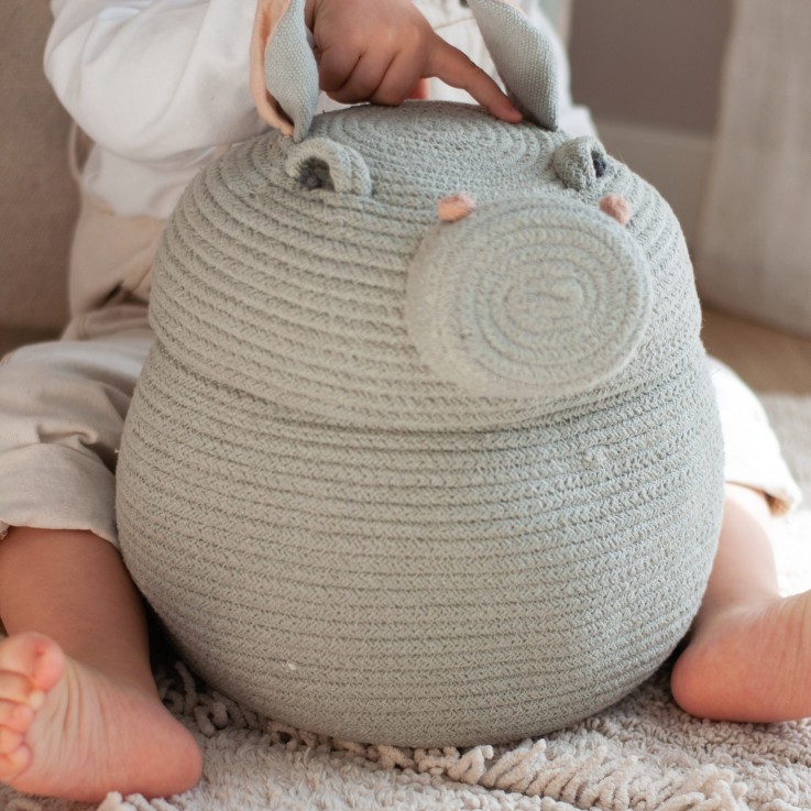 Panier Henry L'Hippopotame En Coton Animal Crew