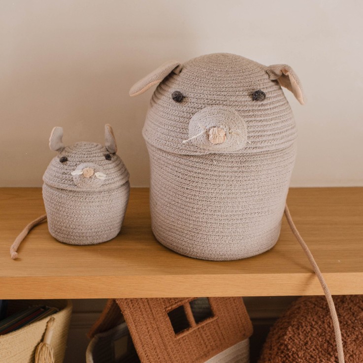  Panier Mini Renata Le Rat En Coton The Animal Crew