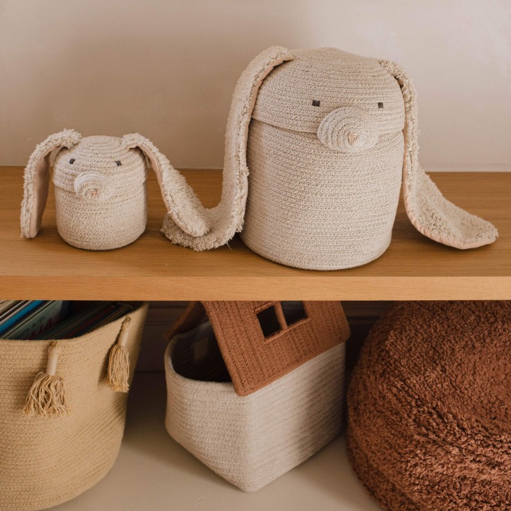  Panier Mini Rita Le Lapin En Coton The Animal Crew
