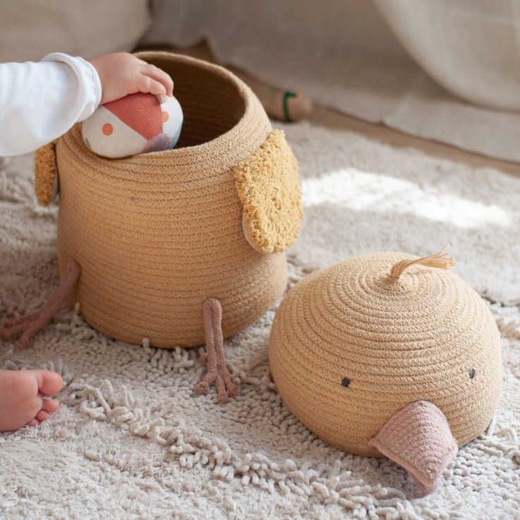 Panier Le Poulet Charlie En Coton Animal Crew