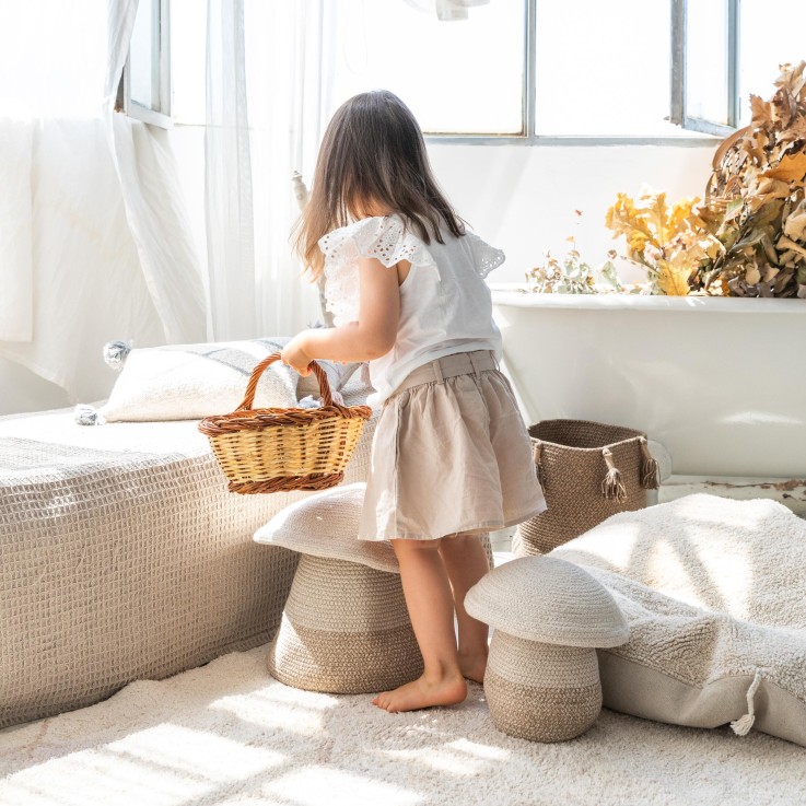 Panier Bébé Champignon En Coton Cotton Woods