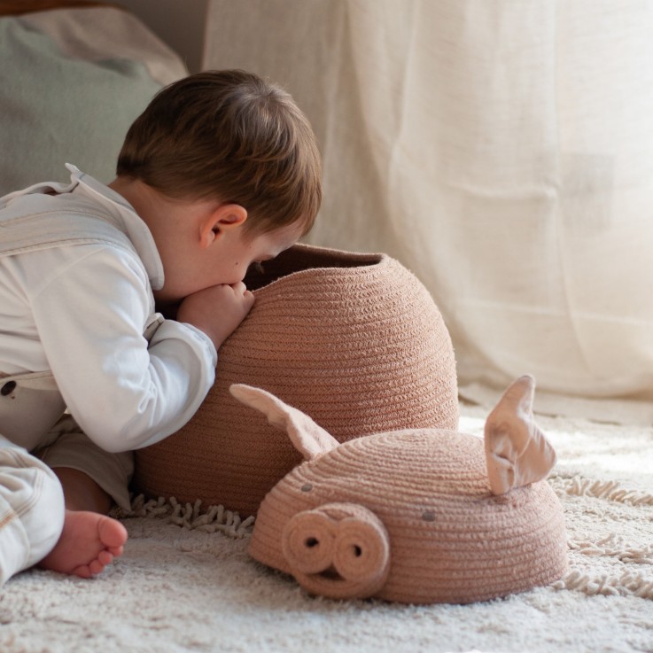 Panier Le Cochon Peggy En Coton Animal Crew