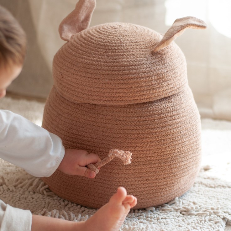 Panier Le Cochon Peggy En Coton Animal Crew